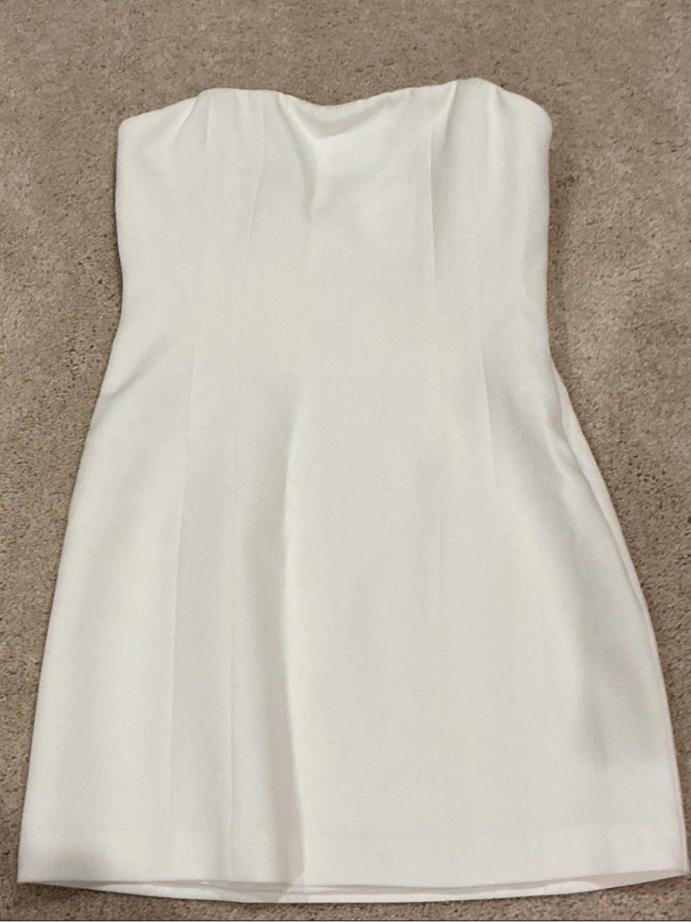 A.L.C. Strapless White Mini Dress